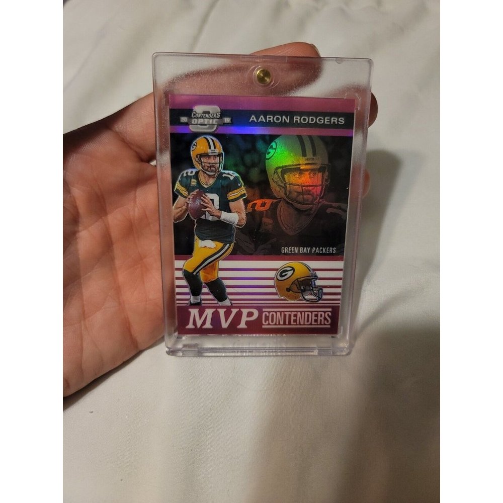 2019 Contenders Optic Aaron Rodgers Pink Mvp Contenders 13/75 Mvp-ar - Picture 1 of 7